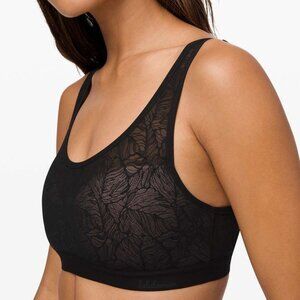Lululemon Shadow Mesh Bra *Leaf Black / Muse - NEW WITH TAGS - Size L